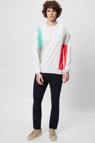 Pull - Harmont & Blaine - Blanc, rouge et bleu