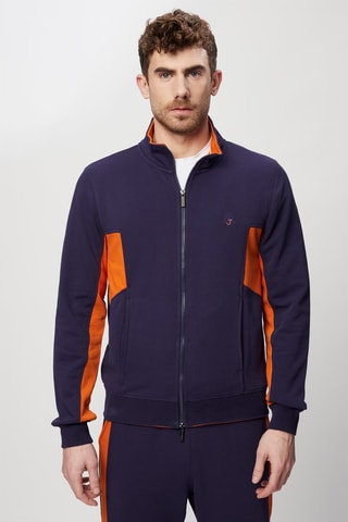 Sweat - Harmont & Blaine Jeans - Bleu et orange