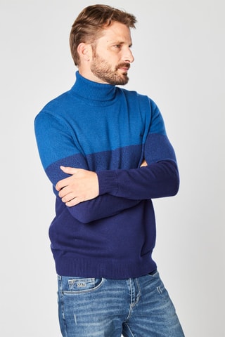 Pull en laine - Bleu