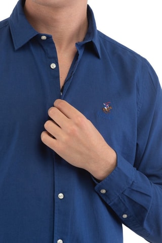 Chemise en lin - Bleu