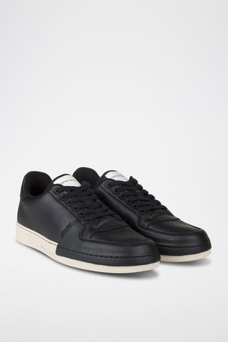 Baskets en cuir - Emporio Armani - Blanc et noir