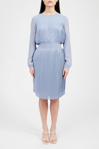 Robe droite - Bleu