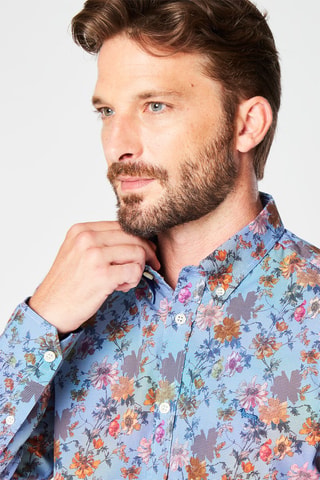 Chemise - Harmont & Blaine - Rouge, bleu et orange