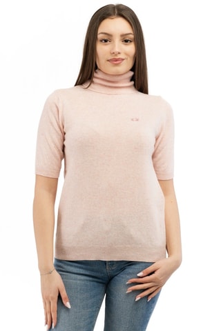 Pull regular en laine et cachemire - Rose