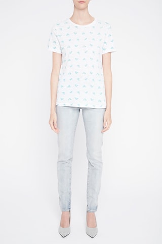 T-shirt - Blanc et bleu