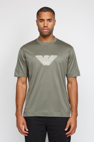 T-shirt - Emporio Armani - Blanc et gris