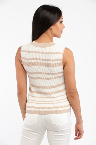 Pull sans manches - Harmont & Blaine - Blanc et beige