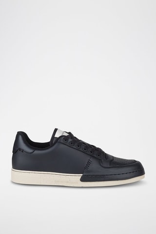 Baskets en cuir - Emporio Armani - Blanc et noir