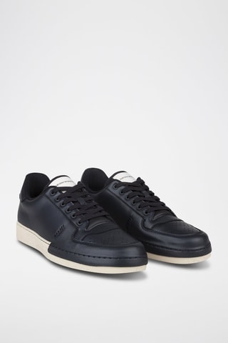 Baskets en cuir - Emporio Armani - Blanc et noir