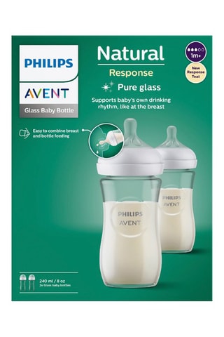 2 biberões sem BPA Natural - 240 ml