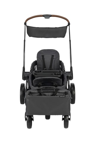 Poussette évolutif pour 2 enfants - Dès la naissance - Jusqu'à 36 kg - Noir