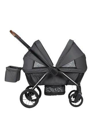 Poussette évolutif pour 2 enfants - Dès la naissance - Jusqu'à 36 kg - Noir