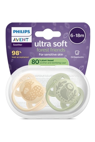 2 sucettes Ultra Soft - De 6 à 18 mois