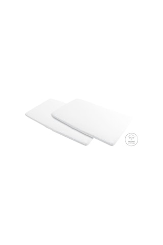 2 draps - 83 x 50 cm - Blanc