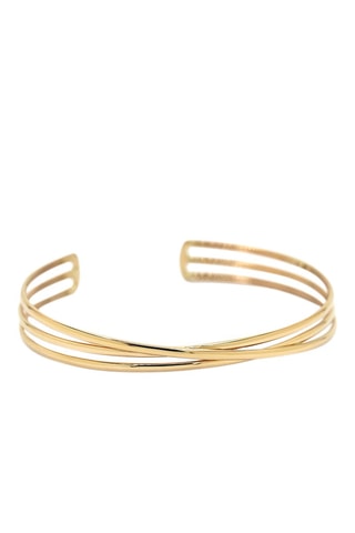 Pulsera abierta Classic Twist - Oro amarillo