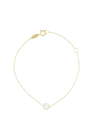 Pulsera Single Pearl - Oro amarillo y perla de agua dulce