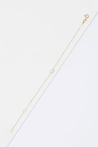 Pulsera Single Pearl - Oro amarillo y perla de agua dulce