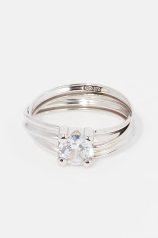 Anillo Nine - Oro blanco