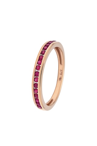 Anillo Dakota - Oro amarillo y rubí