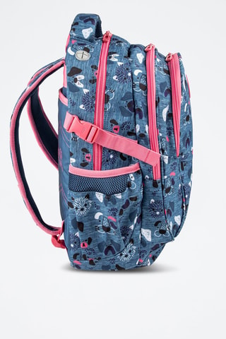 Sac à dos en jean  -  Coolpack - Rose et gris
