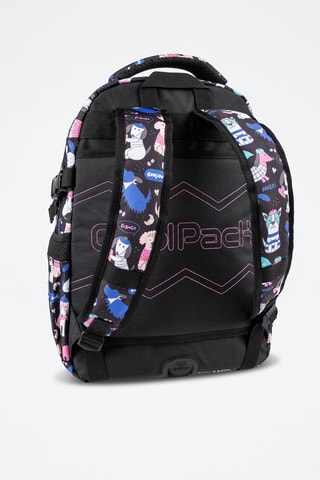 Mochila - Preto e rosa - Coolpack - Branco, preto, azul e rosa