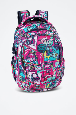 Sac à dos  -  Coolpack - Bleu, jaune et rose
