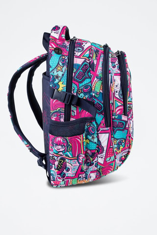 Sac à dos  -  Coolpack - Bleu, jaune et rose