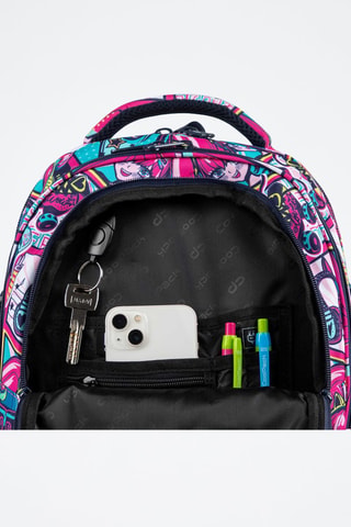 Sac à dos  -  Coolpack - Bleu, jaune et rose