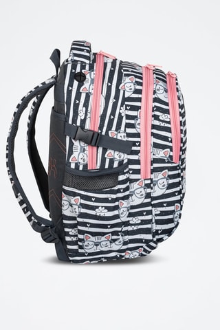 Mochila - Preto e branco - Coolpack - Branco, preto, rosa e cinzento