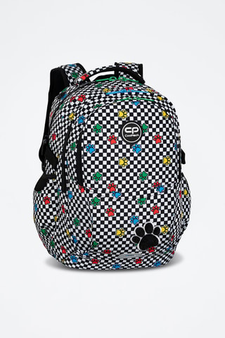 Mochila - Preto e branco - Coolpack - Branco, preto e vermelho