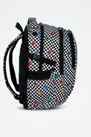 Mochila - Preto e branco - Coolpack - Branco, preto e vermelho