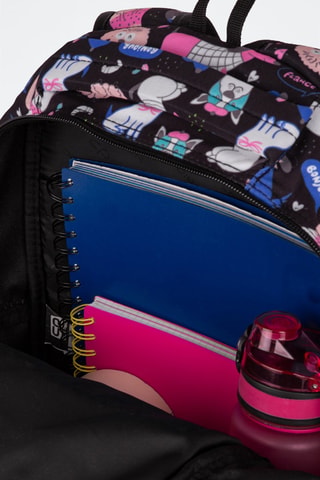 Sac à dos  -  Coolpack - Noir, bleu et rose