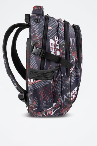 Mochila - Cinzento-escuro - Coolpack - Branco, vermelho e cinzento
