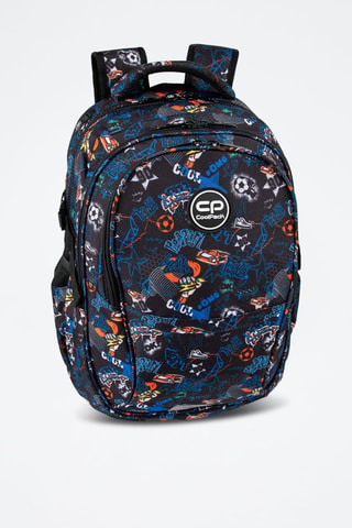 Mochila - Preto e azul-elétrico - Coolpack - Branco, preto e azul