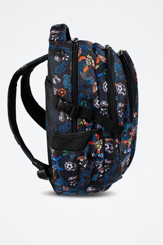 Mochila - Preto e azul-elétrico - Coolpack - Branco, preto e azul