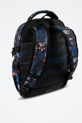 Mochila - Preto e azul-elétrico - Coolpack - Branco, preto e azul