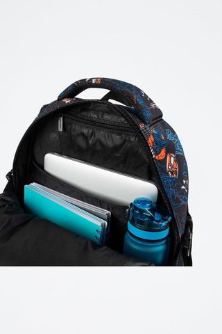 Mochila - Preto e azul-elétrico - Coolpack - Branco, preto e azul