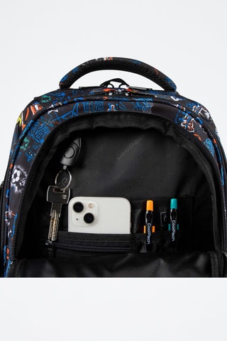 Mochila - Preto e azul-elétrico - Coolpack - Branco, preto e azul