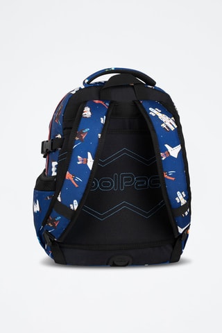 Mochila - Azul-real e branco - Coolpack - Branco, azul, verde e castanho