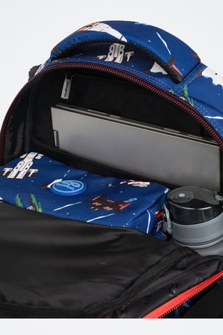 Mochila - Azul-real e branco - Coolpack - Branco, azul, verde e castanho