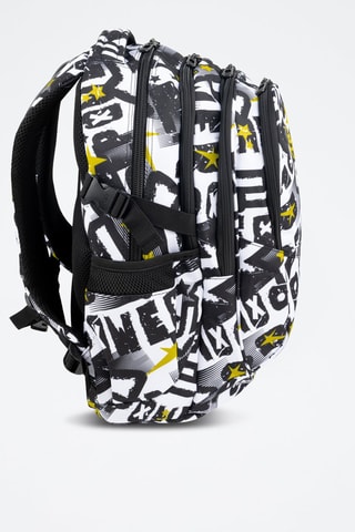 Mochila - Preto - Coolpack - Branco, preto e amarelo