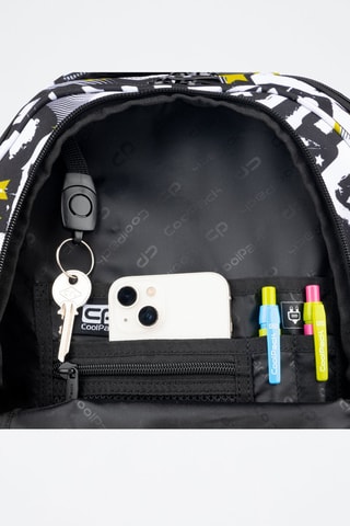 Mochila - Preto - Coolpack - Branco, preto e amarelo