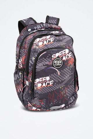Sac à dos et trousse Speed Race  -  Coolpack - Noir, rouge et gris