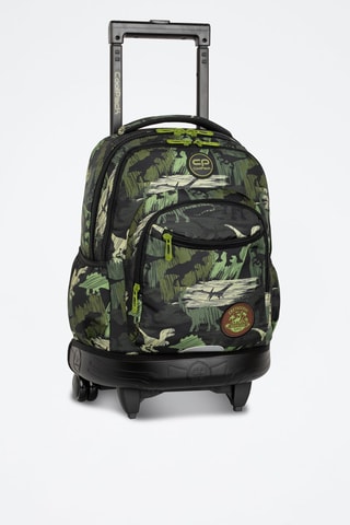 Sac à dos à roulettes  -  Coolpack - Noir, vert et gris