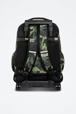 Sac à dos à roulettes  -  Coolpack - Noir, vert et gris