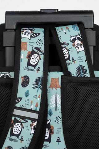 Sac à dos à roulettes  -  Coolpack - Noir, beige et bleu