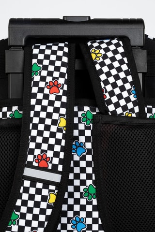 Sac à dos à roulettes  -  Coolpack - Blanc, noir et jaune