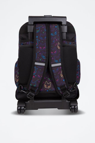 Sac à dos à roulettes  -  Coolpack - Noir, violet et rose