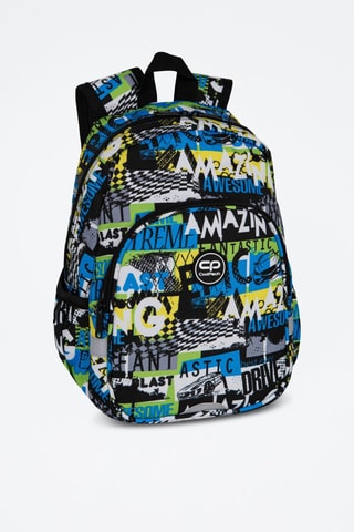 Mochila - Cinzento-escuro e turquesa - Azul e cinzento
