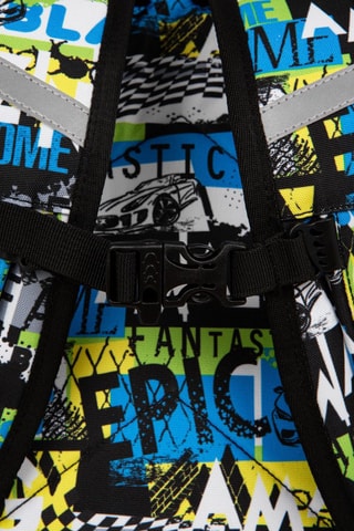 Mochila - Cinzento-escuro e turquesa - Azul e cinzento